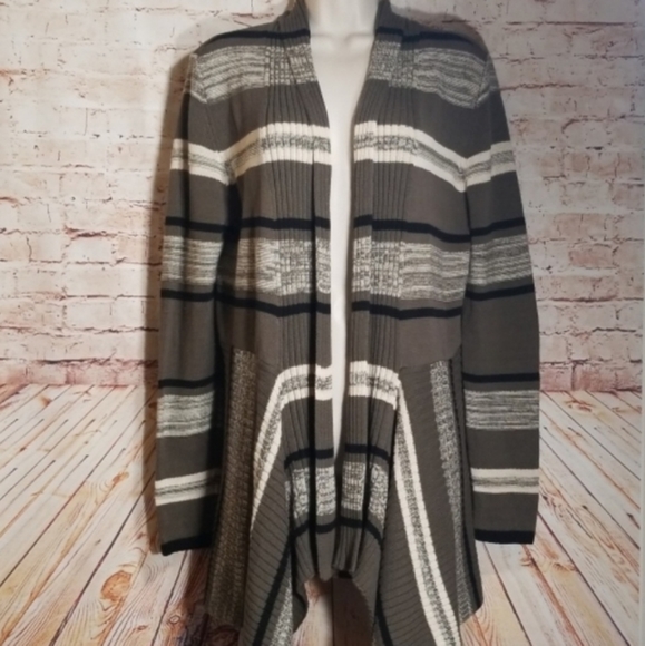 RXB Sweaters - RXB | Open Front Striped Cardigan NWOT